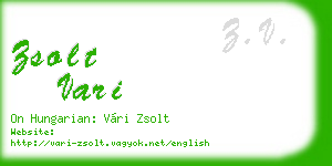 zsolt vari business card